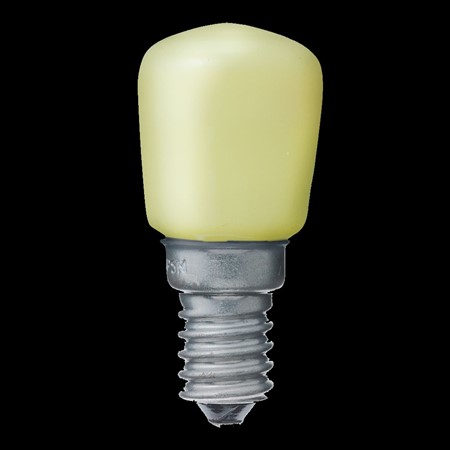Päronlampa gul E14 15W